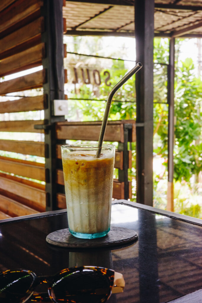 ice coffee at soul cafe in weligama 